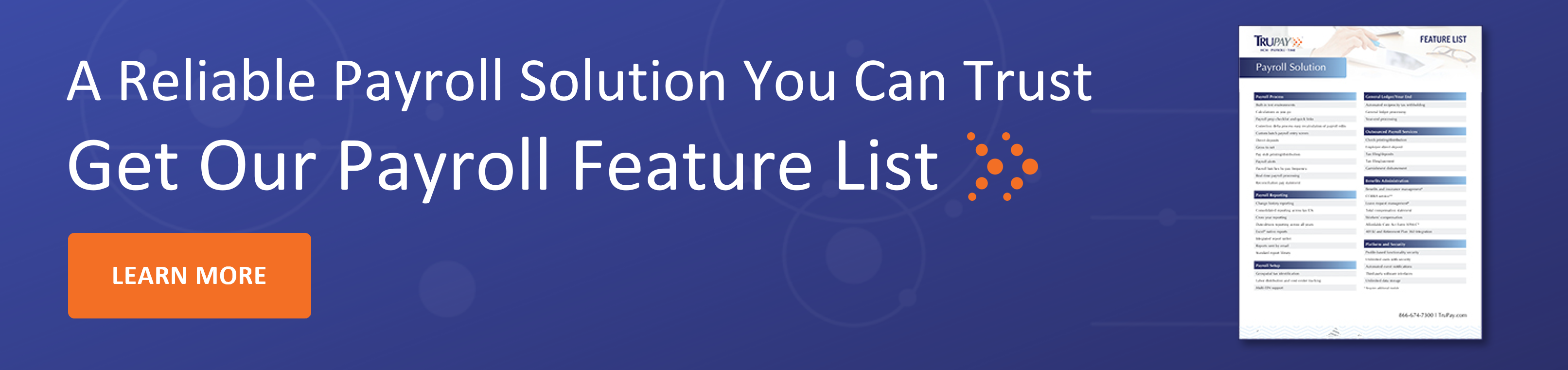 Payroll Feature List CTA - Horizontal