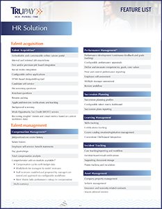 Indiana HR Software Features