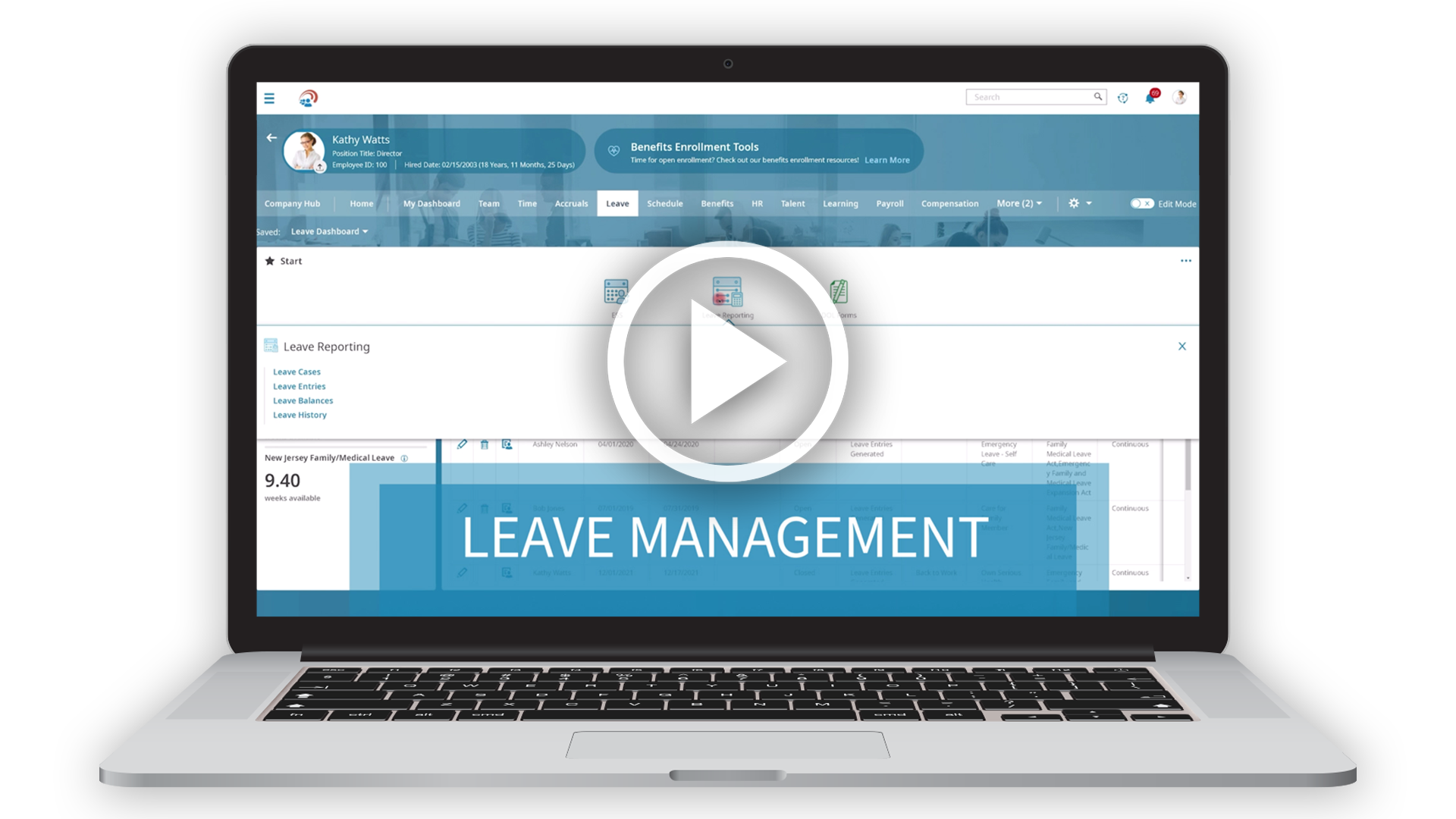 Leave Management Demo Video